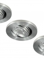 Set van 3 stuks dimbare mini inbouwLEDspot,  3 Watt, IP44