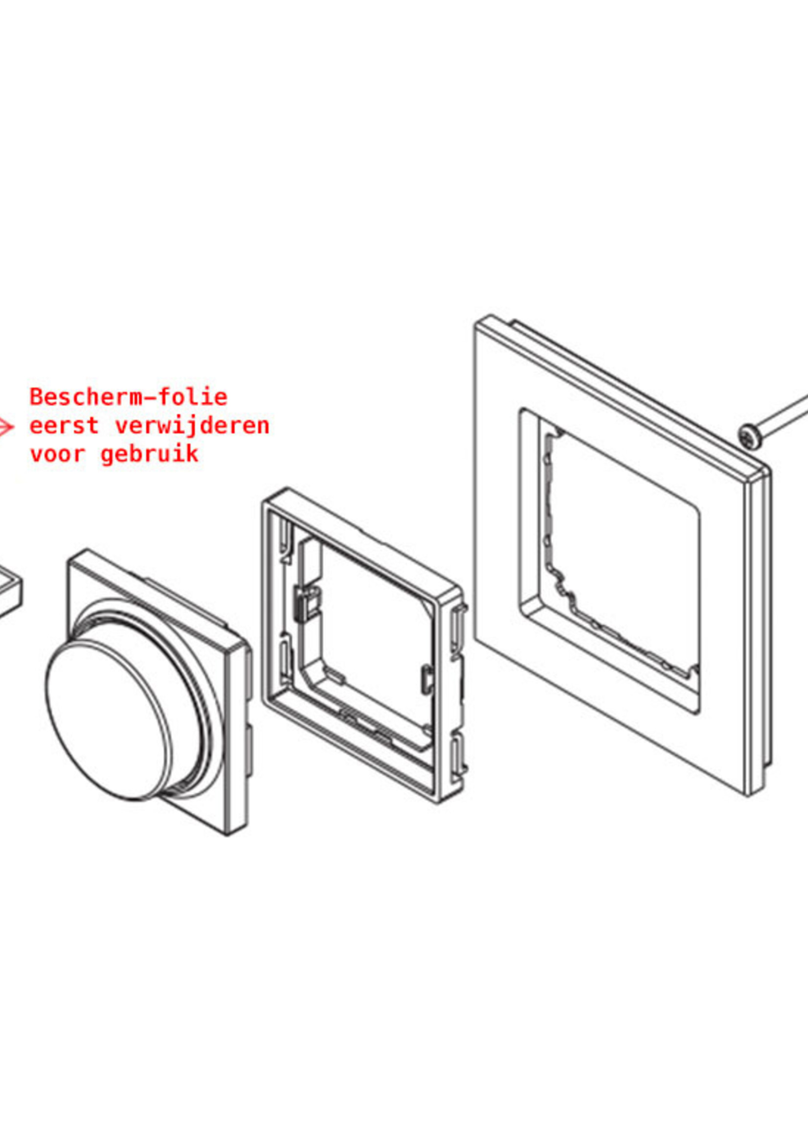 Led druk-draaiknop dimmer, draadloos.