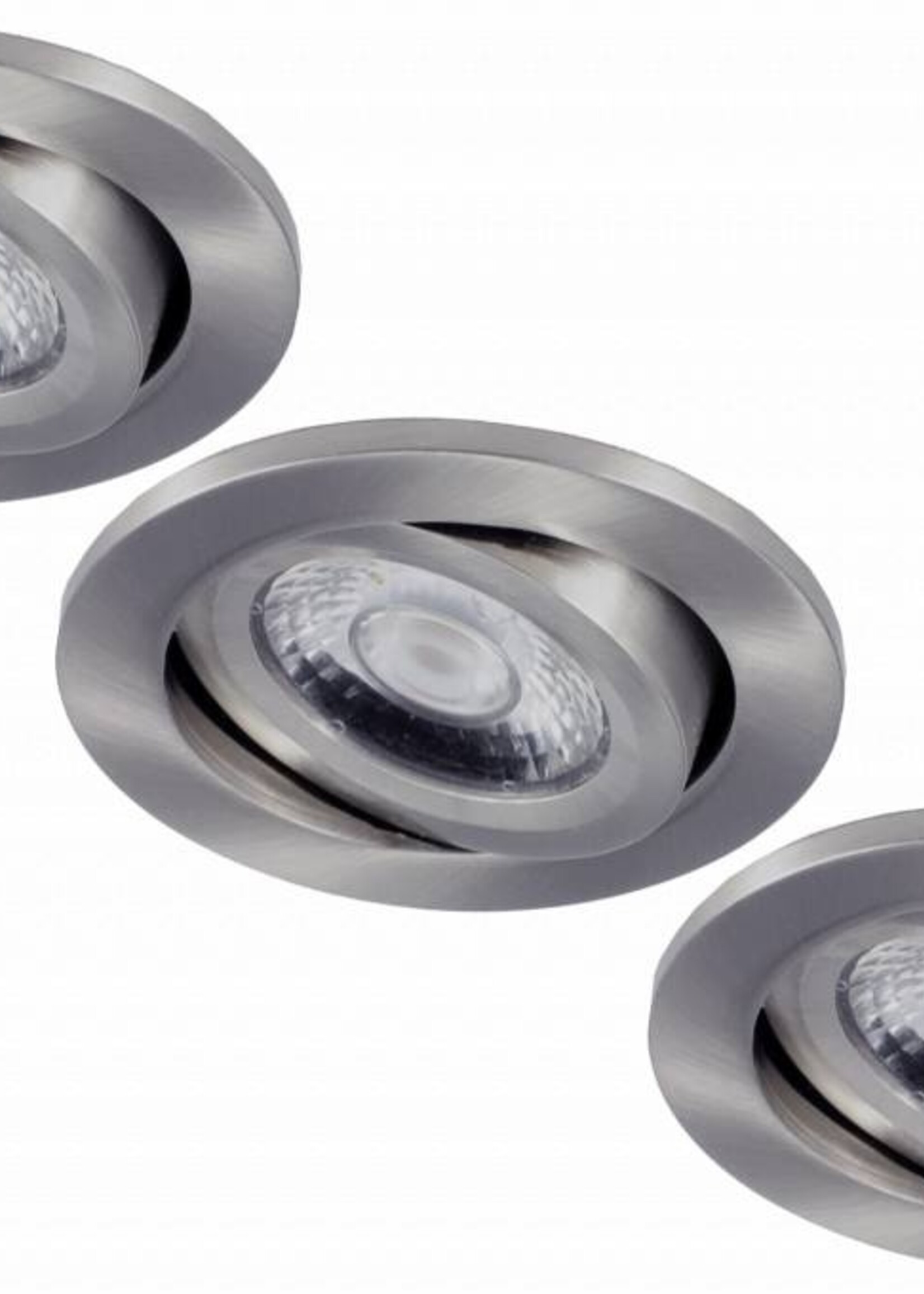 3 stuks kleine LED inbouwspot Londen 6W, dimbaar