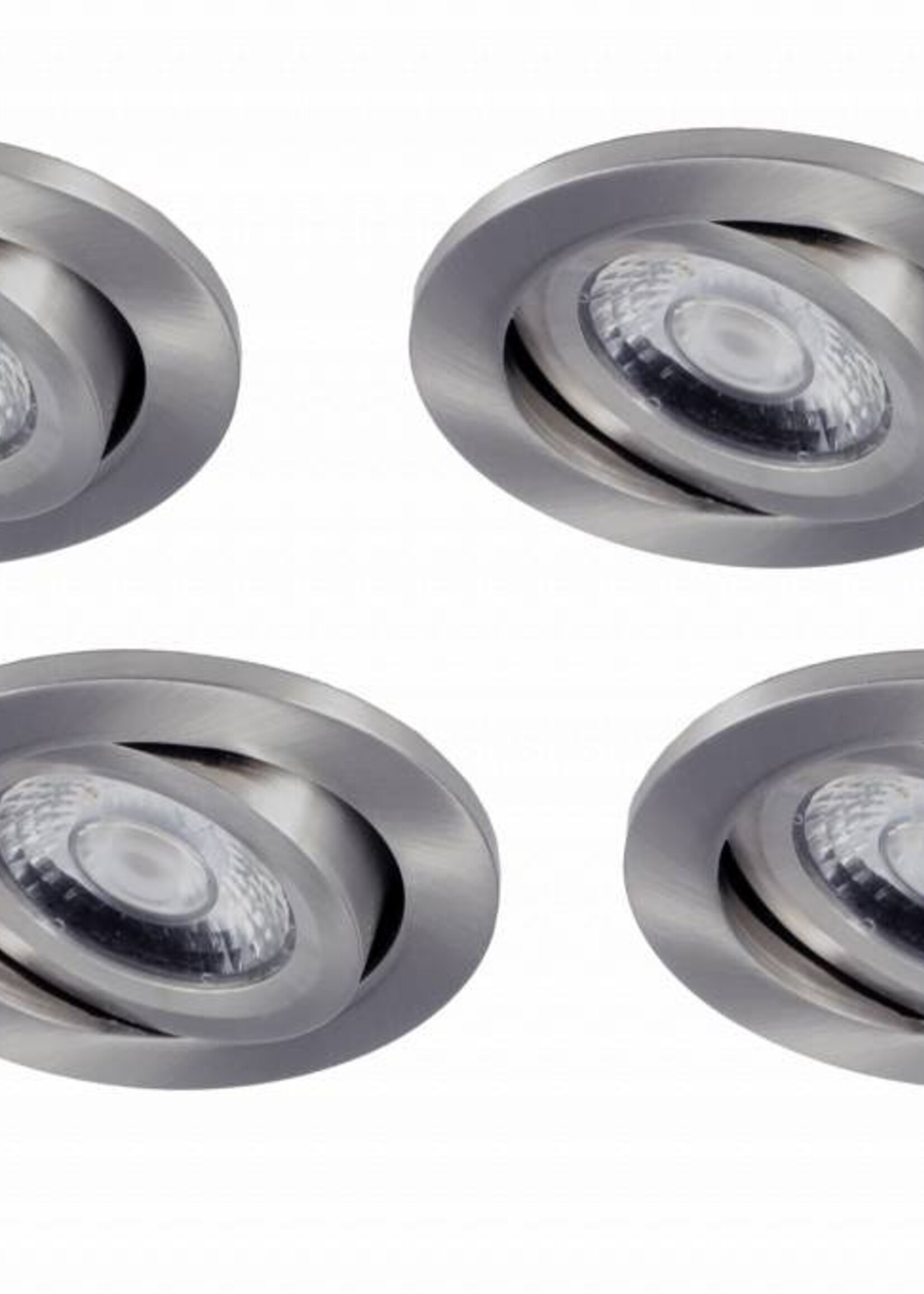 4 stuks kleine LED inbouwspot Londen 6W, dimbaar
