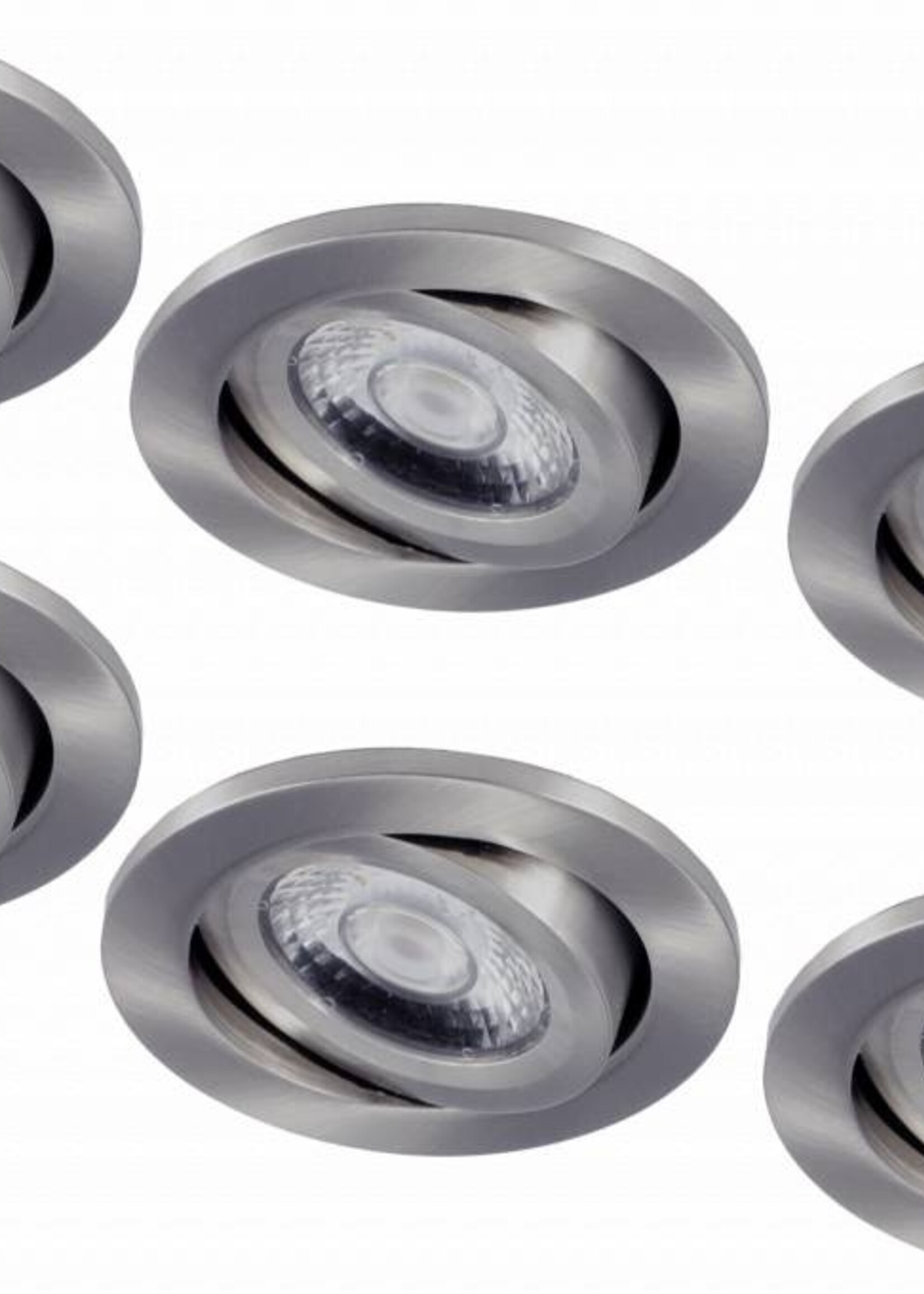 6 stuks kleine LED inbouwspot Londen 6W, dimbaar
