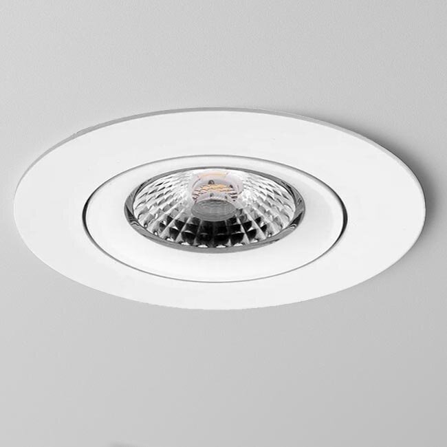 Inbouw LEDspot Parijs, Warm wit licht, dimbaar, 8 Watt, kantelbaar
