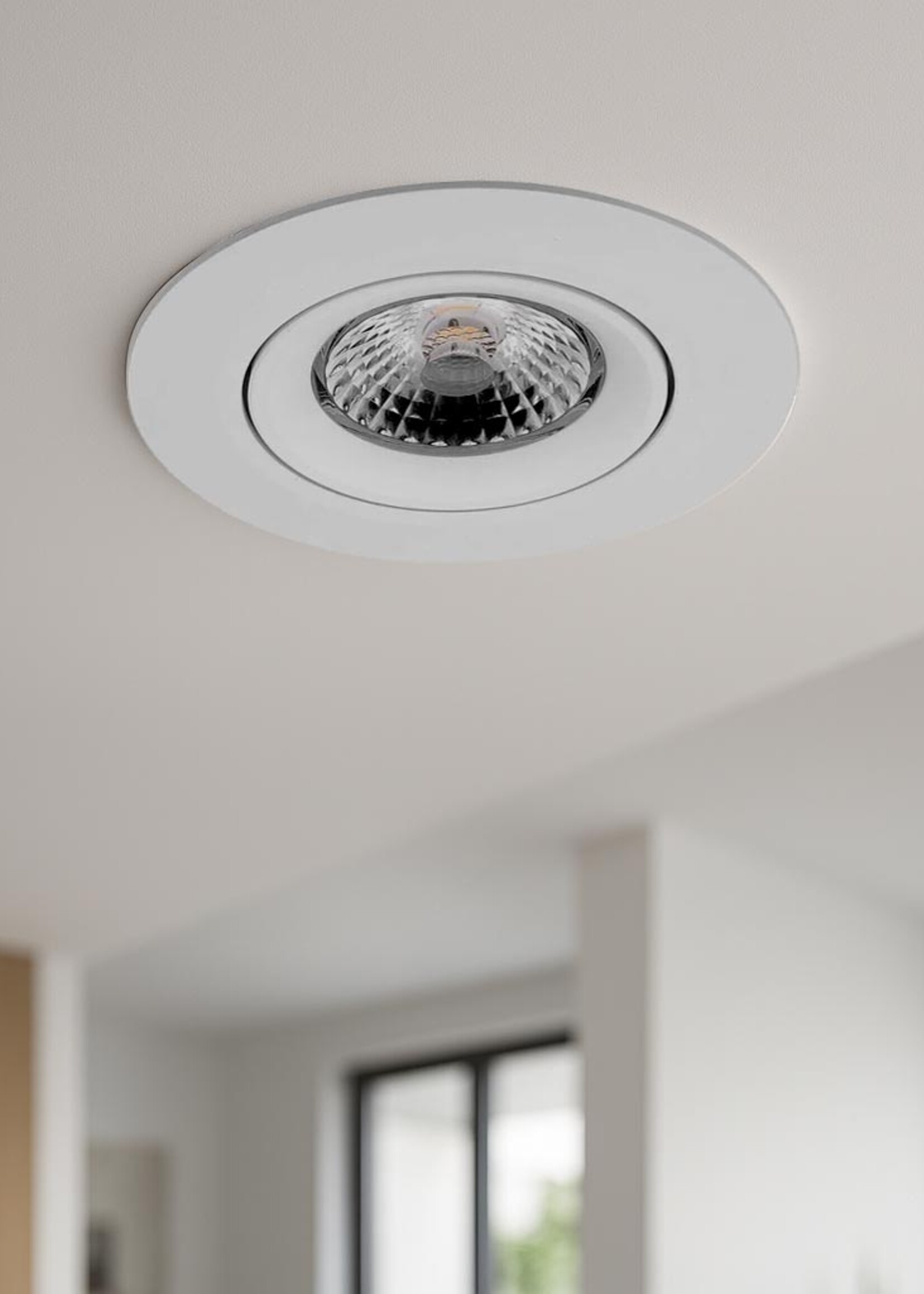 Inbouw LEDspot Parijs, Warm wit licht, dimbaar, 8 Watt, kantelbaar