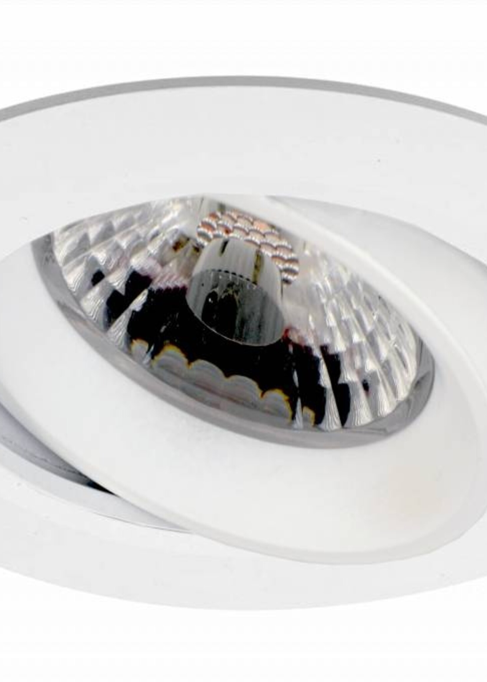 Set van 4 stuks Inbouw LEDspot Parijs, Warm wit licht, dimbaar, 8 Watt, kantelbaar