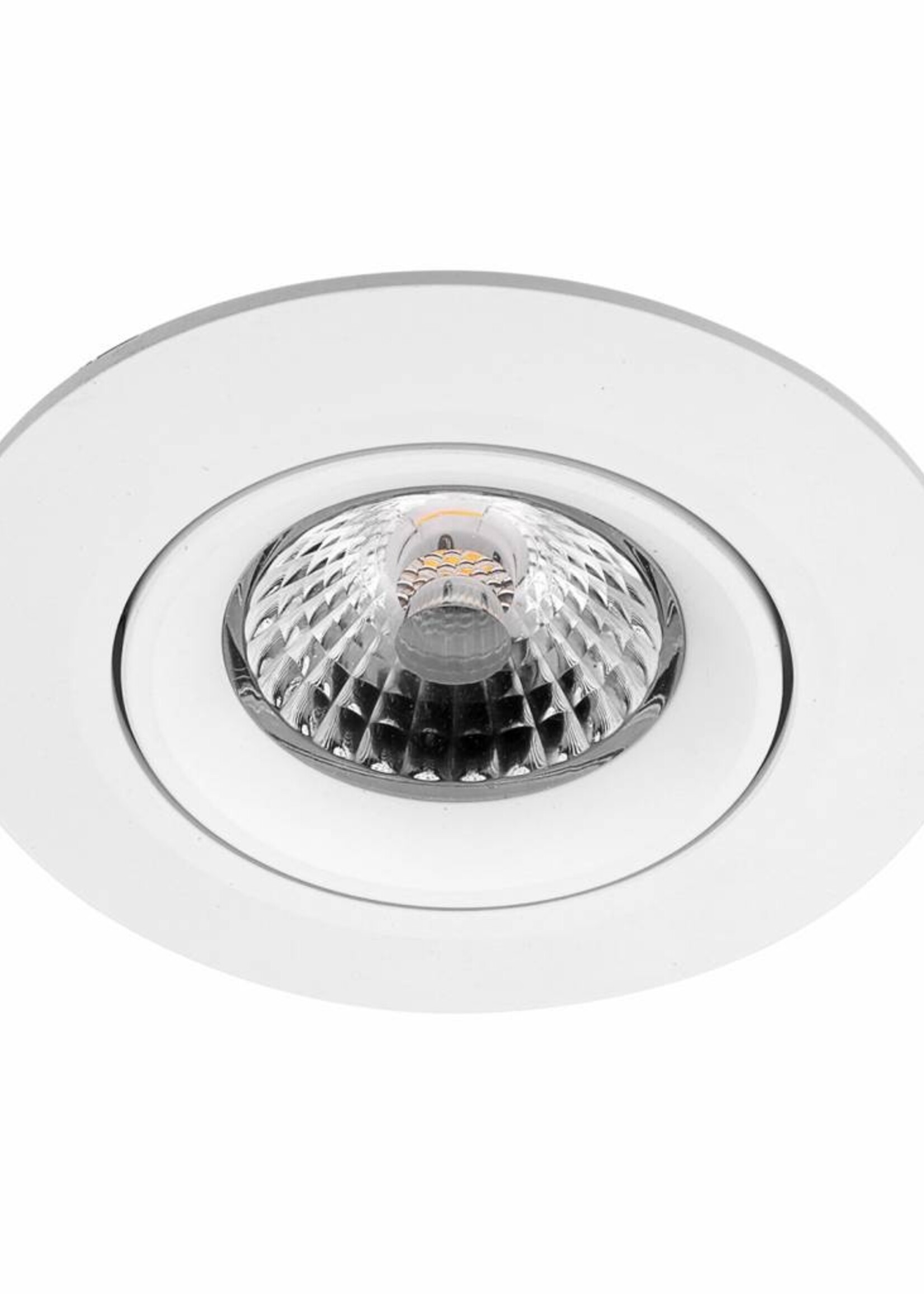 Set van 4 stuks Inbouw LEDspot Parijs, Warm wit licht, dimbaar, 8 Watt, kantelbaar