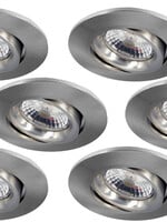 Set van 6 stuks Inbouw LEDspot Parijs,  8 Watt