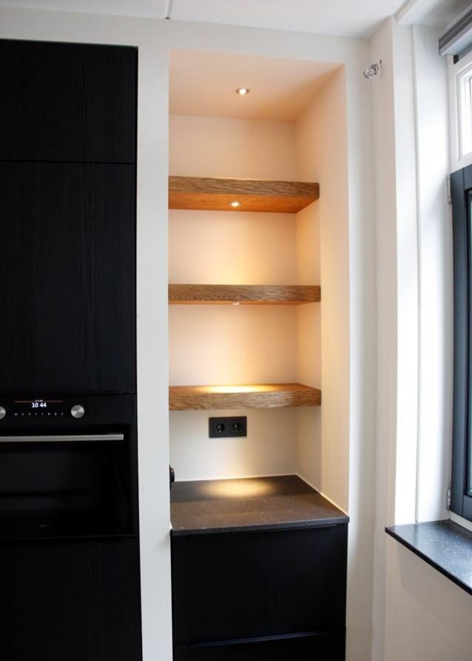 Dimbare mini inbouwLEDspot, warm wit, 1x3W Kantelbaar IP44 WITTE uitvoering