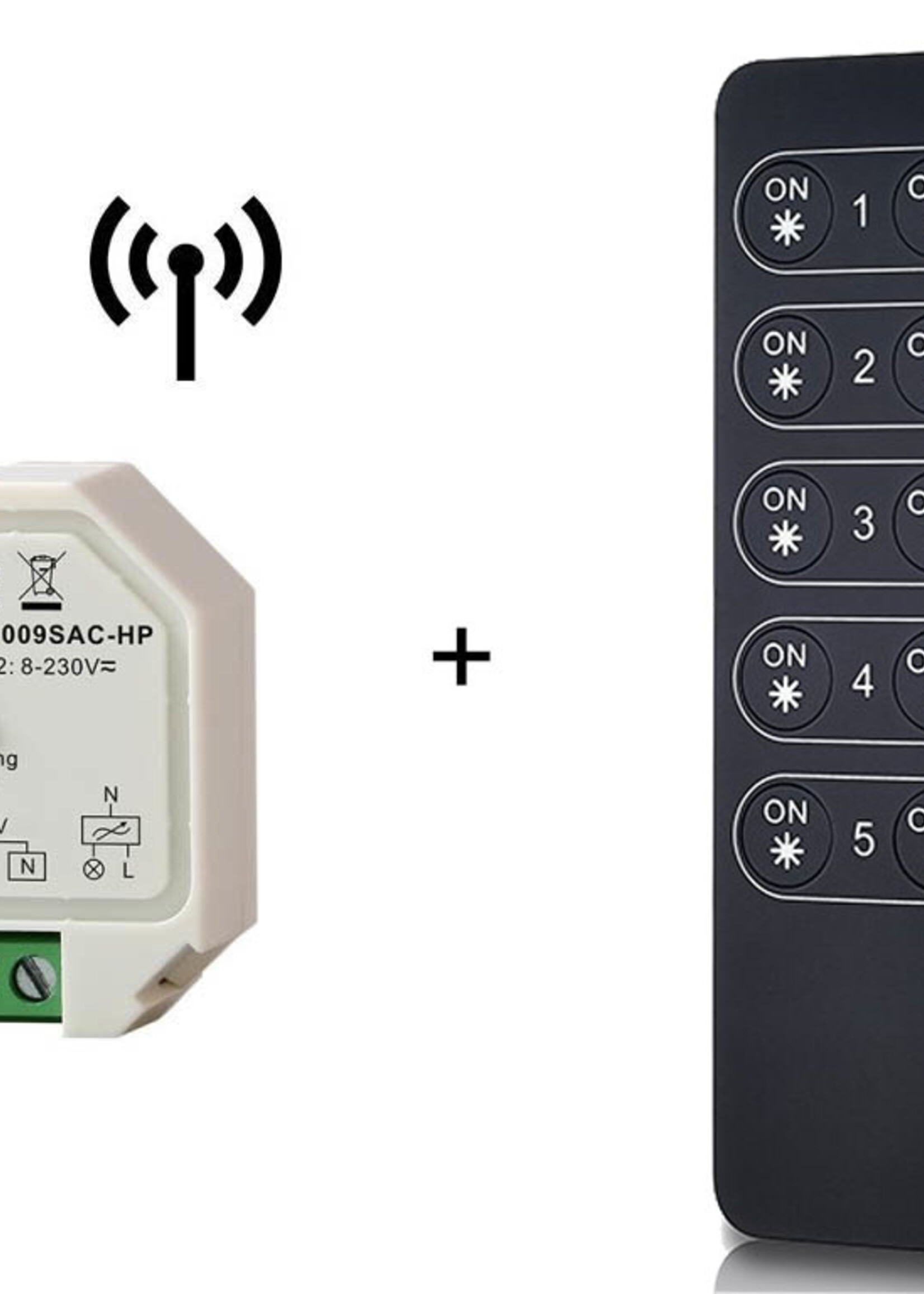 Draadloze dimmer set met afstandsbediening