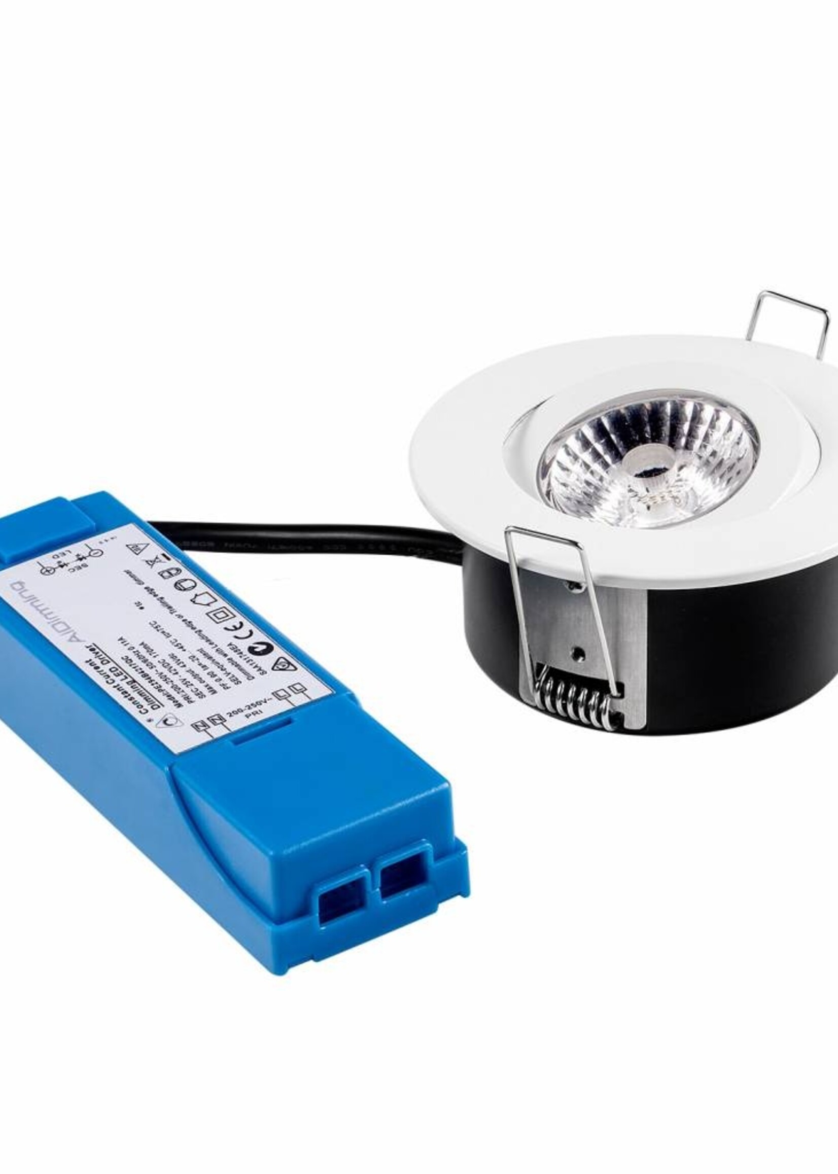 LED inbouwspot Gyro 8W, dimbaar en 360 graden richtbaar, IP44