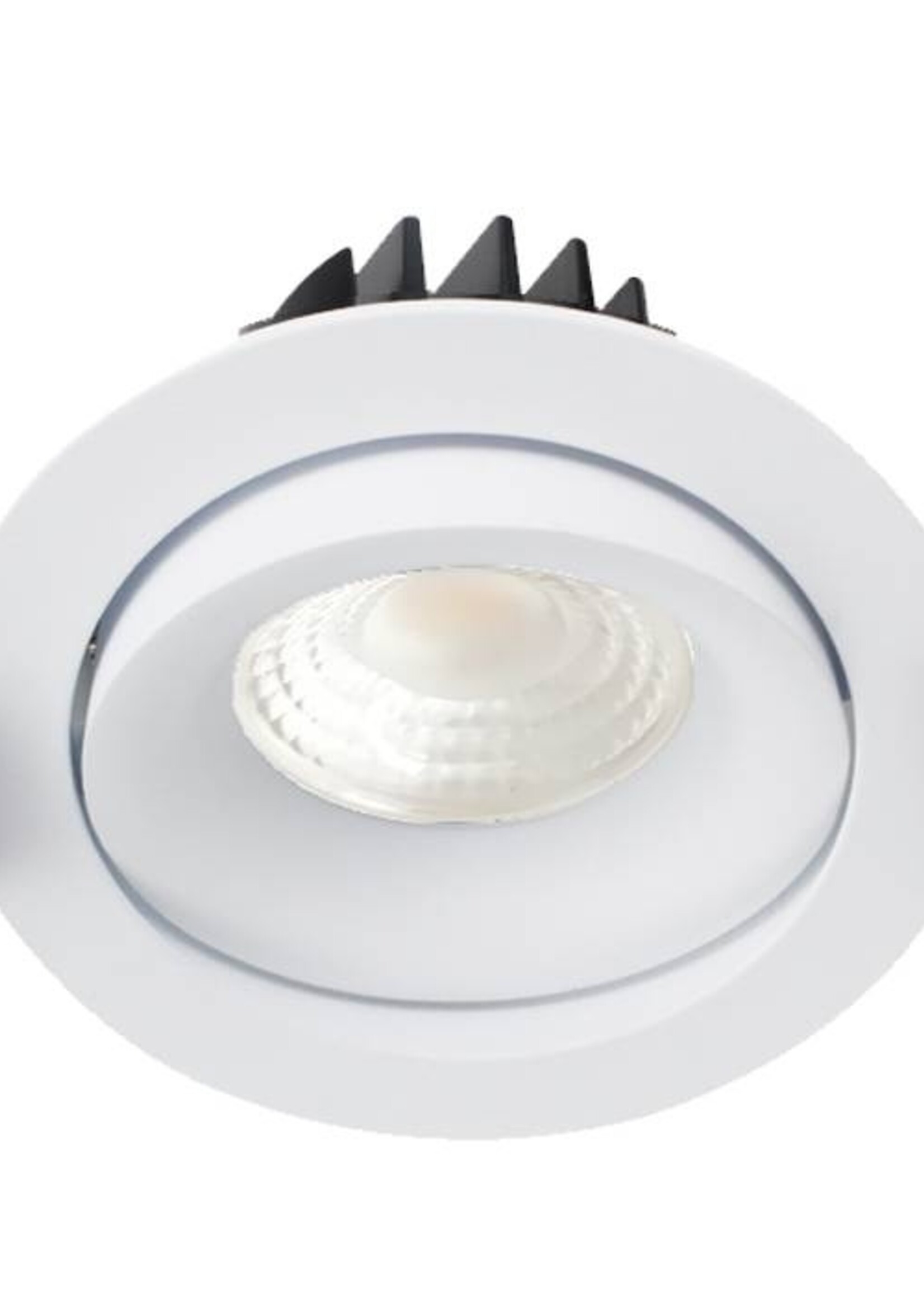 Inbouw Ledspot Kiel, 5 Watt, Warmwit, Dimbaar, 420 Lumen, kantelbaar, richtbaar. Witte uitvoering