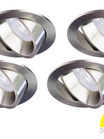 Philips 4 Stuks Led inbouwspot 4,9W dimbaar, Dim To Warm