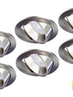Philips Set van 6 Led inbouwspot 4,9W dimbaar, Dim To Warm