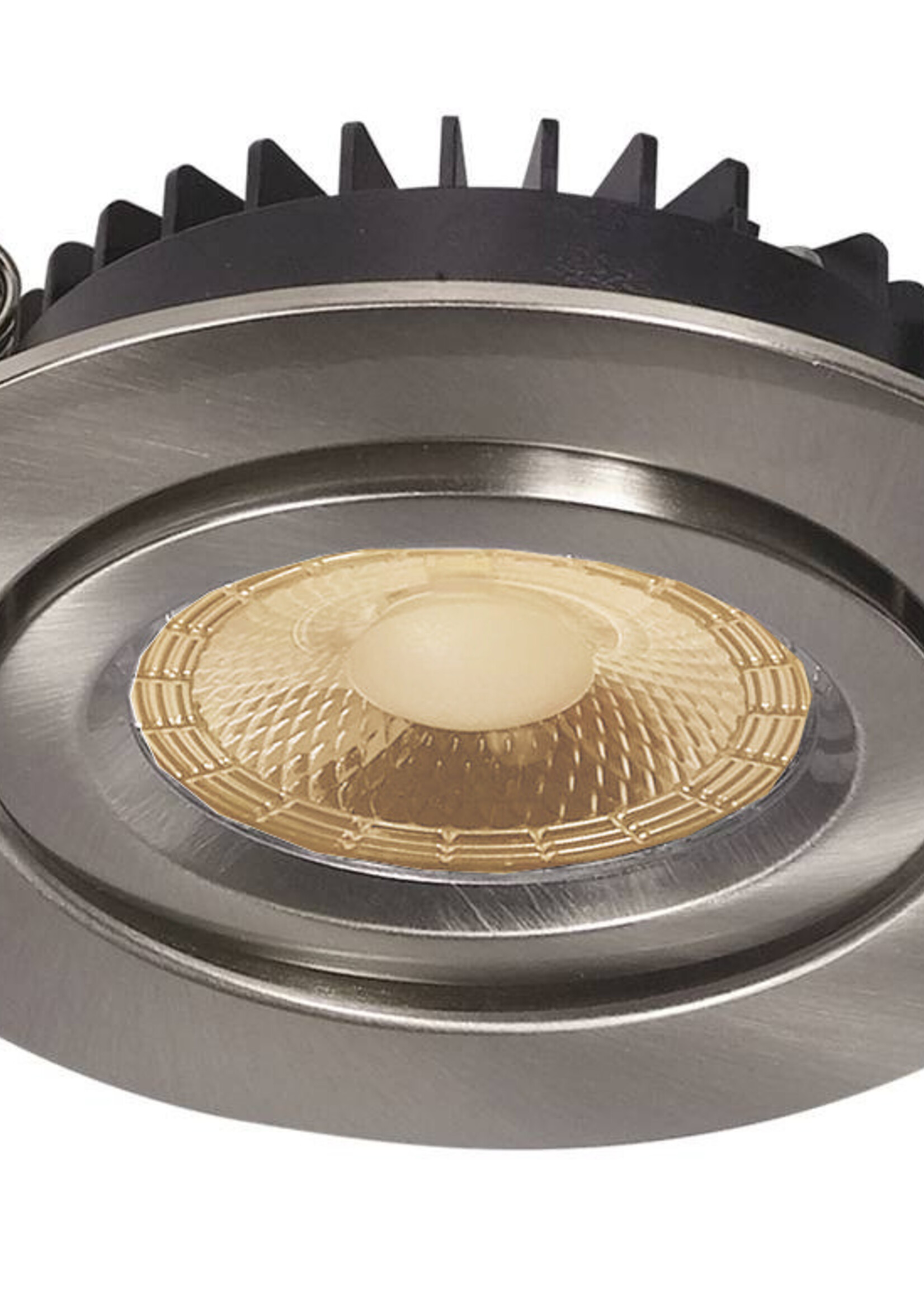 Inbouw Ledspot Dublin RVS, 6 Watt, Dimbaar Warm Wit IP44
