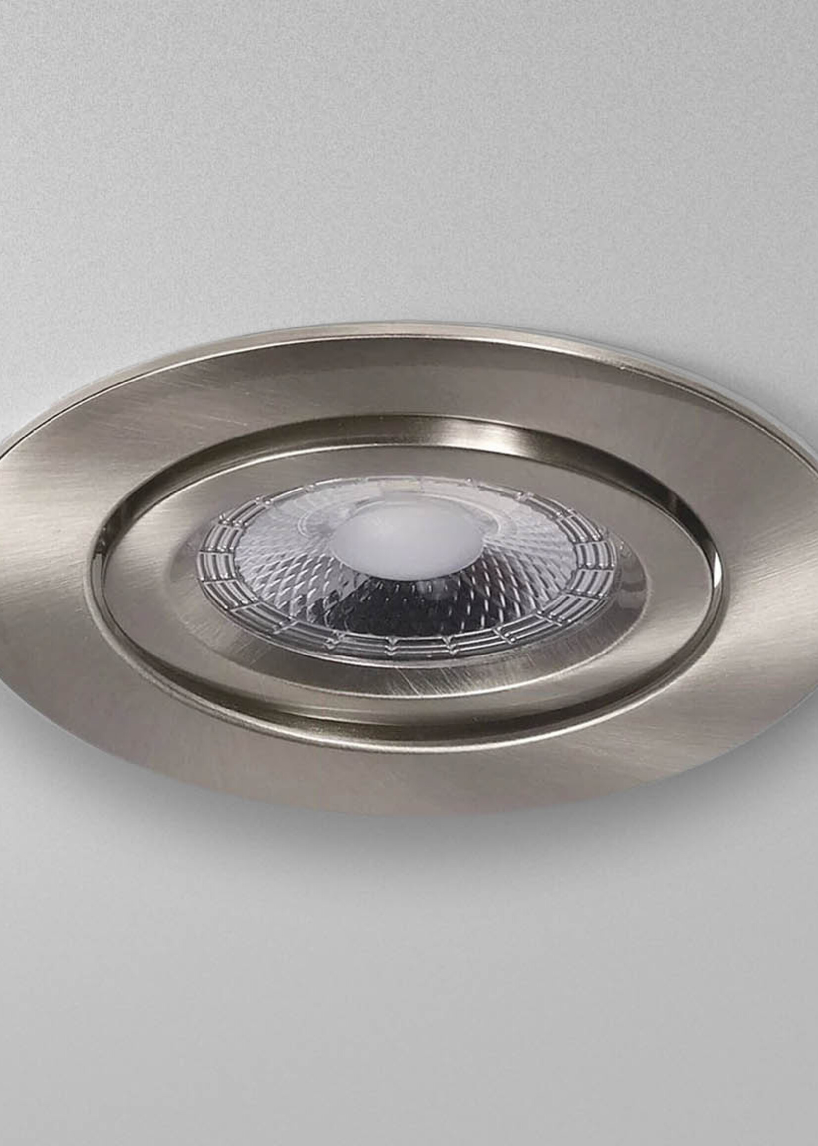 Set van 6 Inbouw Ledspot Dublin RVS, 6 Watt, Dimbaar Warm Wit IP44