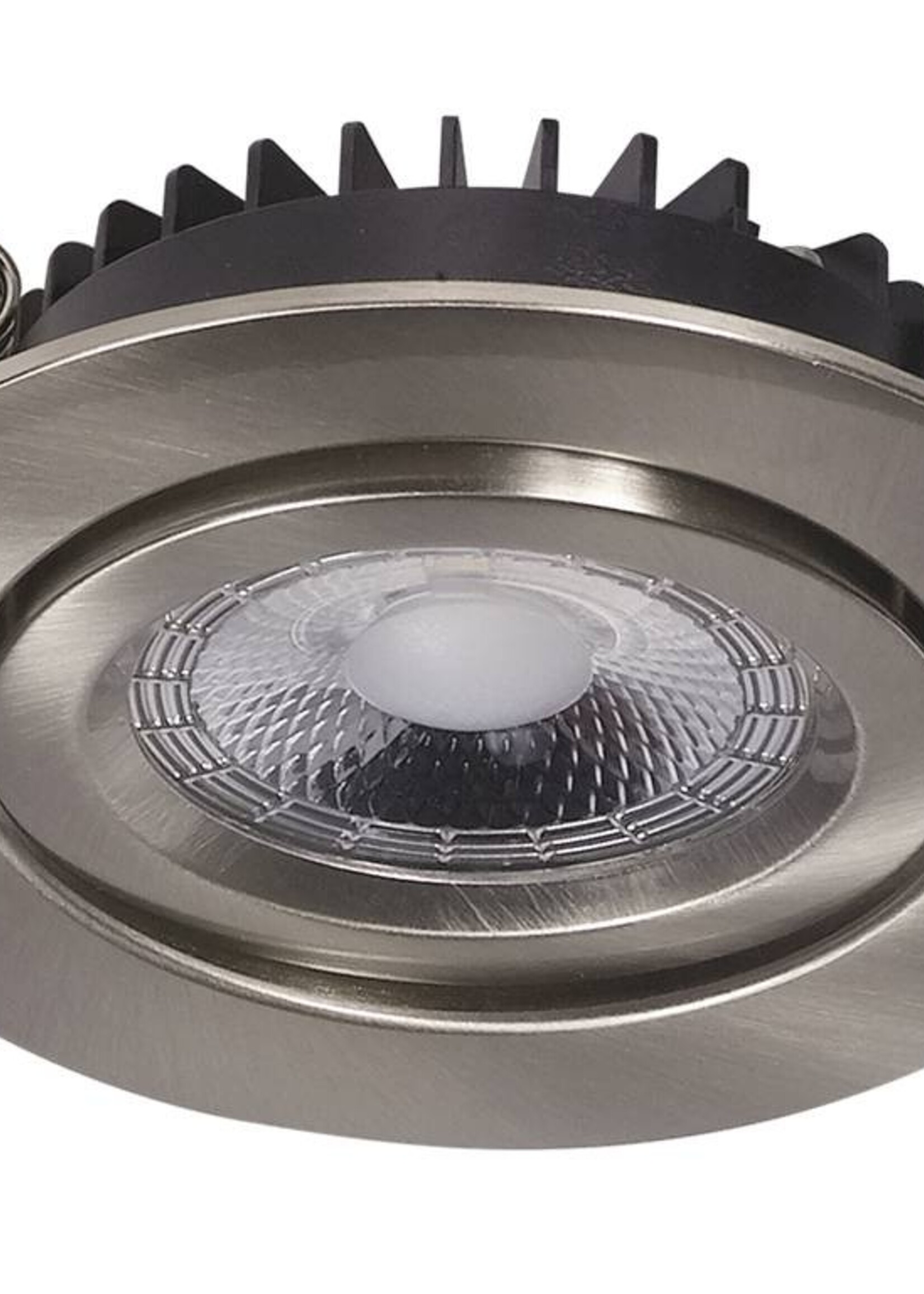 Set van 3 Inbouw Ledspot Dublin RVS, 6 Watt, Dimbaar Warm Wit IP44