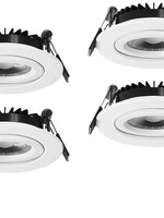 Set van 4 Inbouw Ledspot Dublin, 6 Watt, IP44