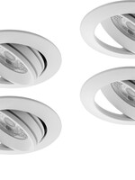Set van 4 Inbouw Ledspot Slim, 6 Watt, IP44