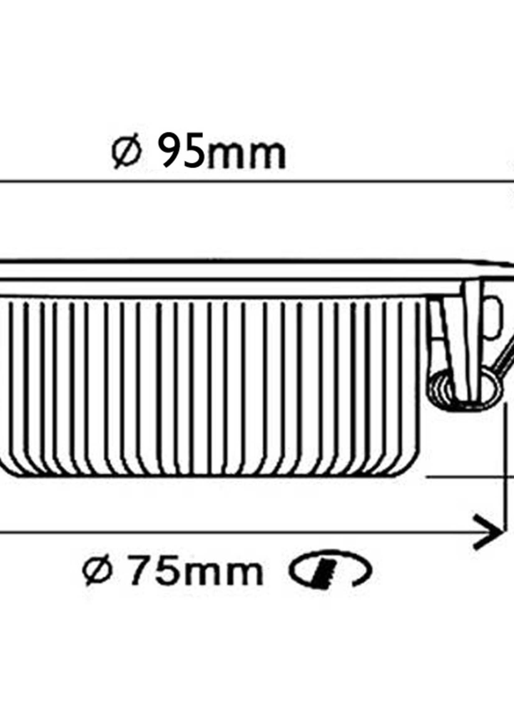 Set van 4 stuks, inbouw Ledspot Slim, 6 Watt, Dimbaar Warm Wit, geschikt voor de badkamer: IP44