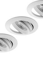 Set van 3 Inbouw Ledspot Slim, 6 Watt, IP44