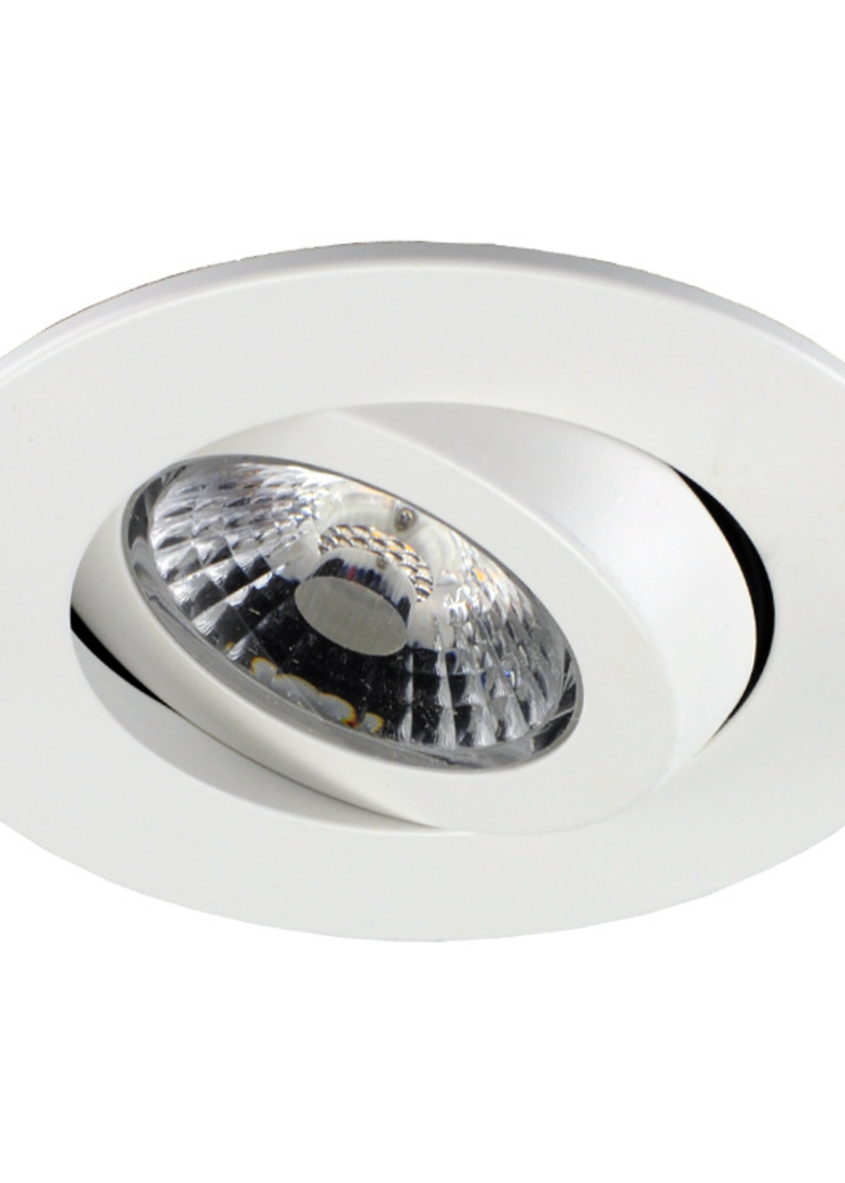 Set van 6 stuks LED inbouwspot Gyro 8W, dimbaar en 360 graden richtbaar