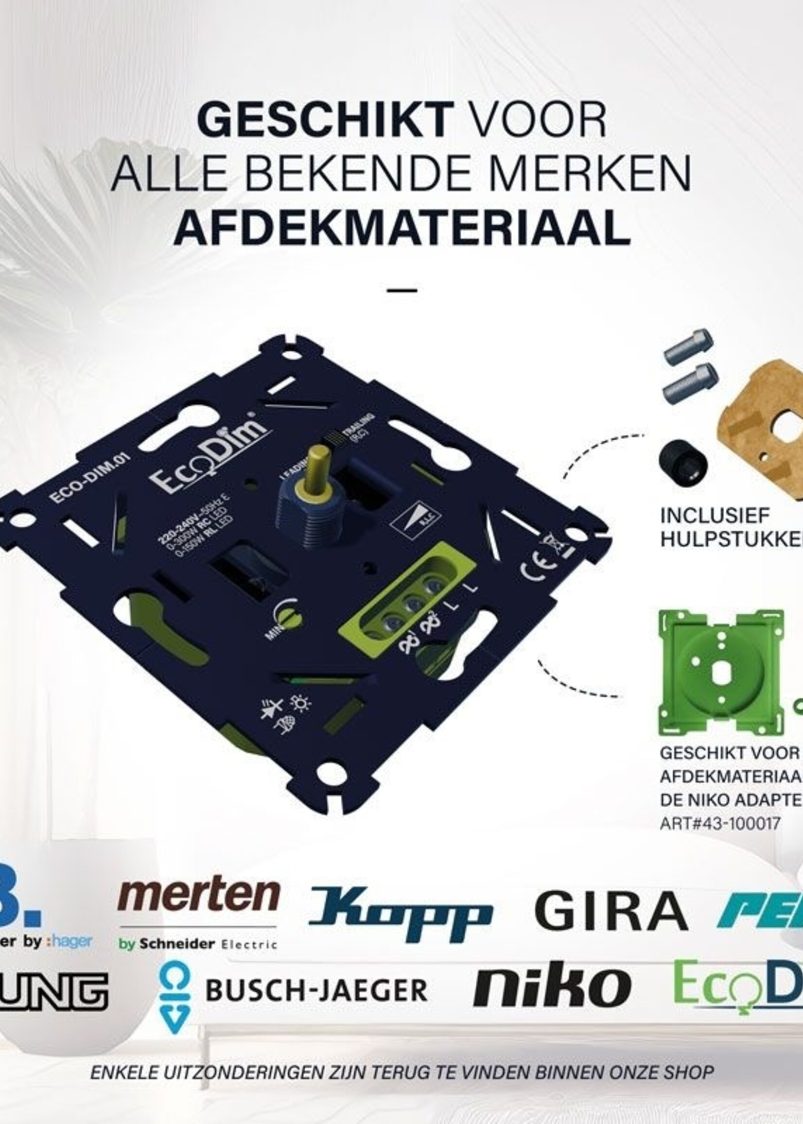 Led Dimmer 0-300W druk en draai dimmer