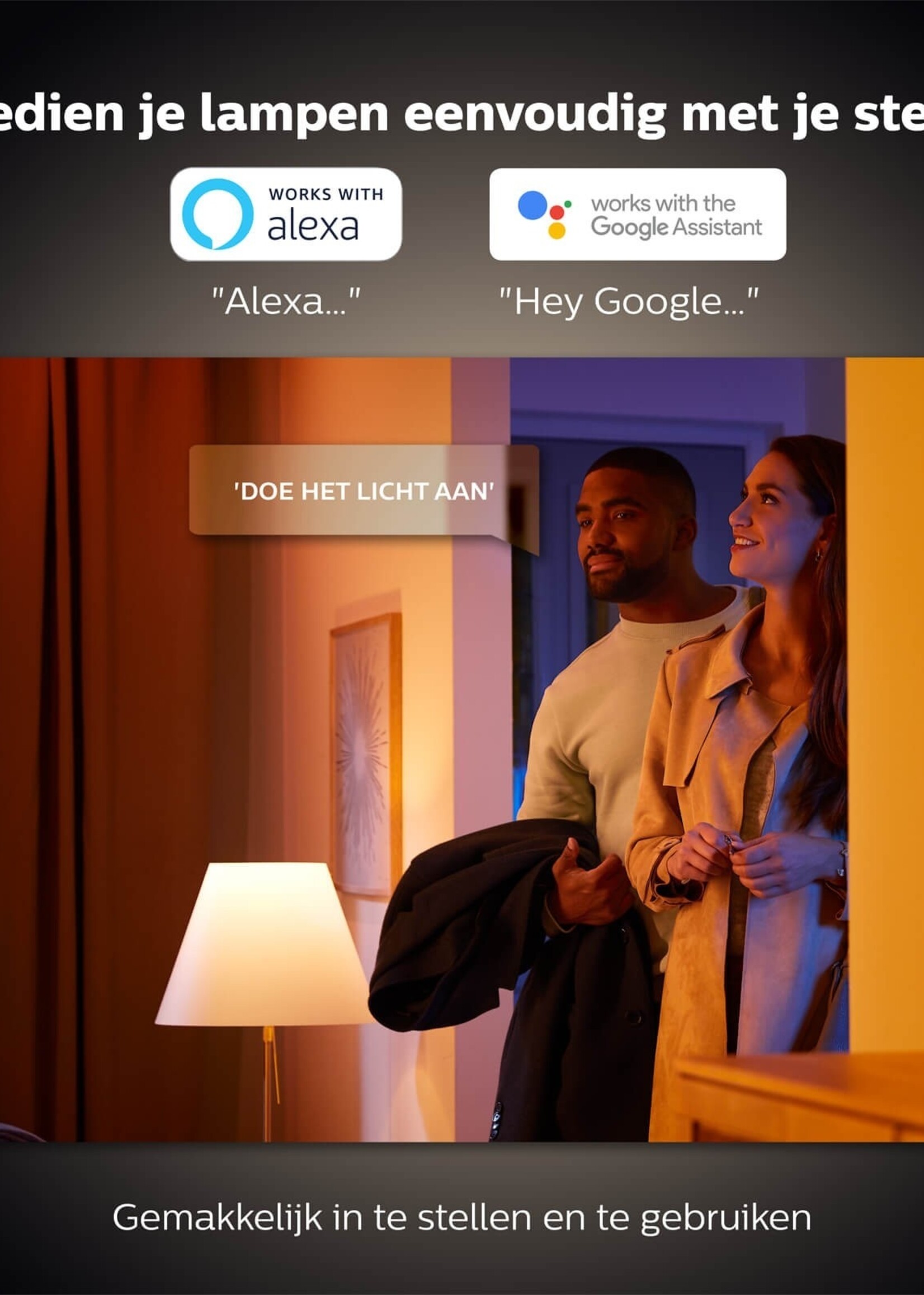 Philips Hue 2 stuks Philips Hue  Dimbare - White Ambiance - GU10,  Bluetooth