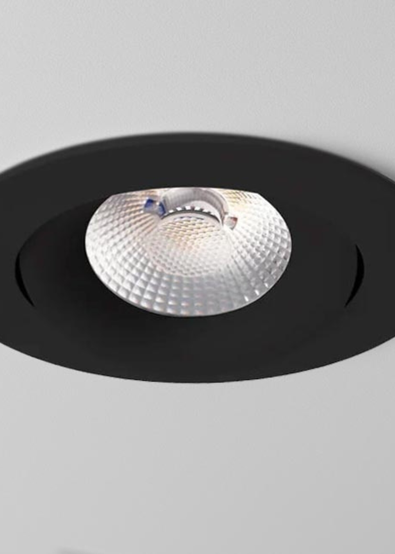 Inbouw Ledspot Wenen Mat-Zwart, 8 Watt, Dimbaar, Warm Wit licht, IP44