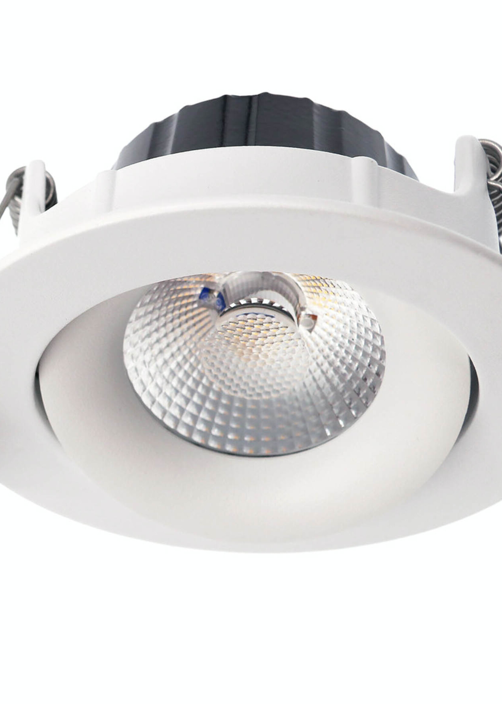 Inbouw Ledspot Wenen Mat-Wit, 8 Watt, Dimbaar, Warm Wit licht , IP44 , geschikt voor de badkamer.