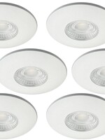Set van 6 Cabinet Led Inbouwspot IP44