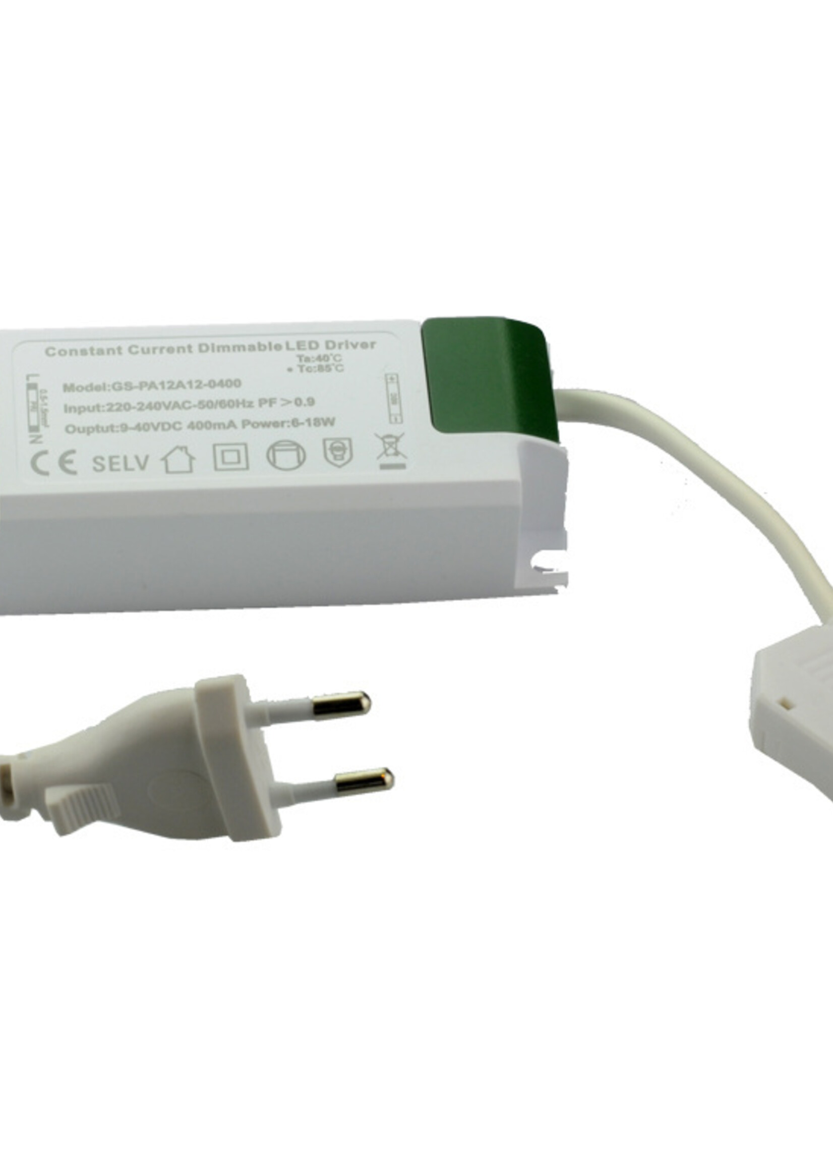 Set van 6 Cabinet Led Opbouwspot warm wit, zwarte uitvoering IP44, dimbaar