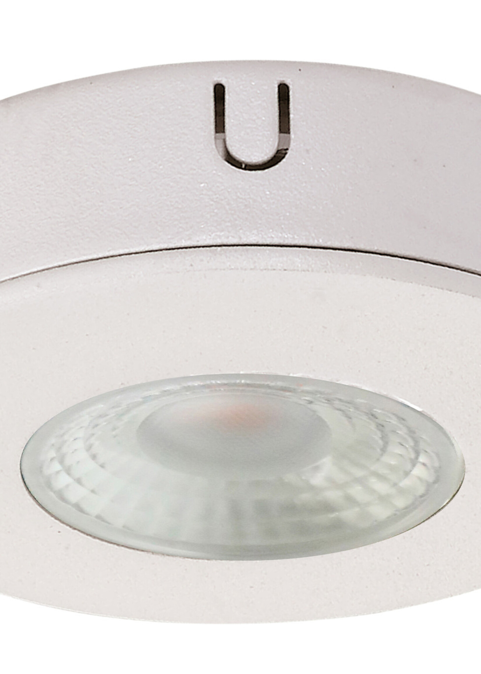 Set van 2 Cabinet Led Opbouwspot warm wit, witte uitvoering IP44, dimbaar