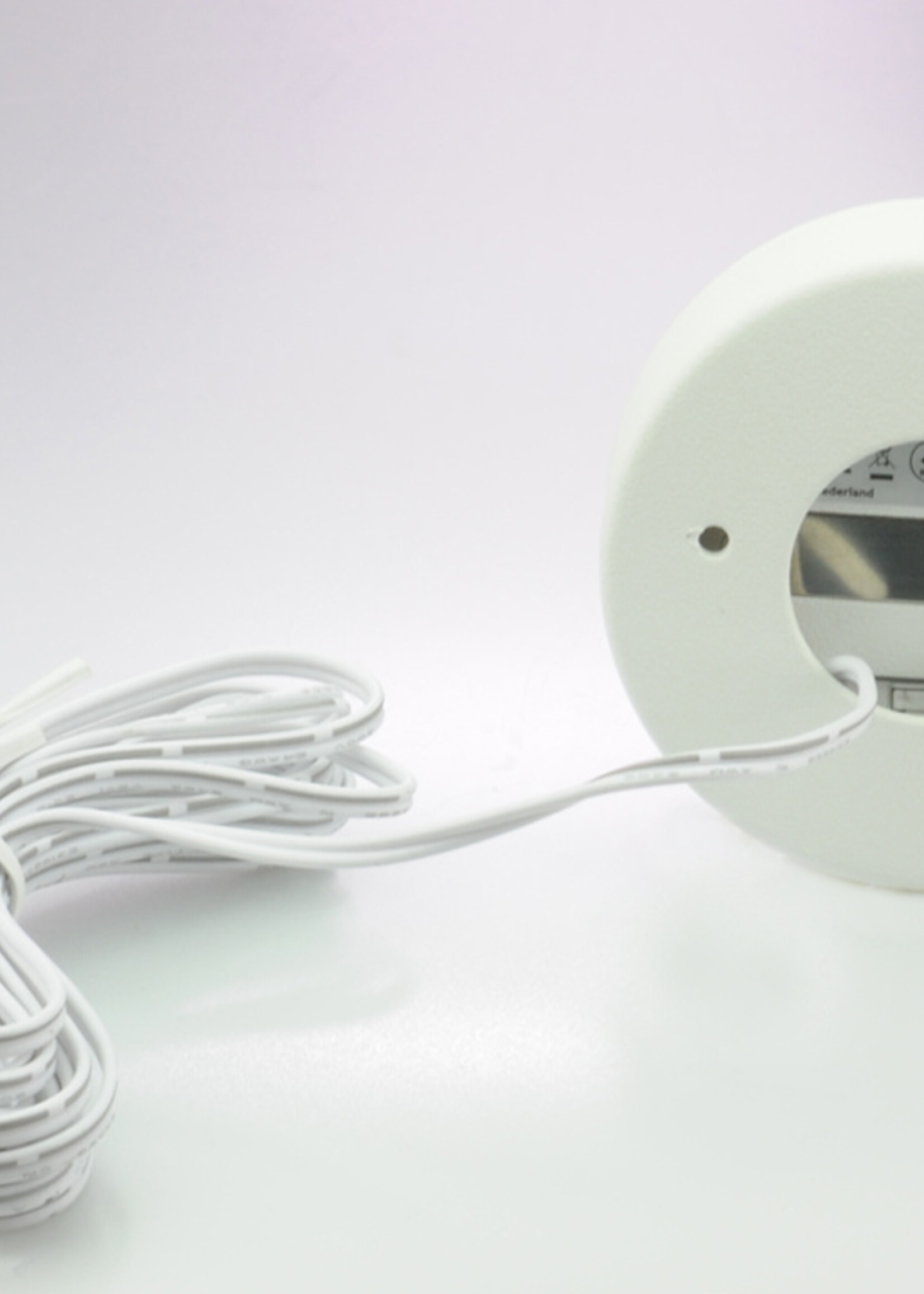 Set van 2 Cabinet Led Opbouwspot warm wit, witte uitvoering IP44, dimbaar