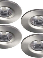 Set van 4 stuks Badkamer Inbouw LEDspot Kreta 8W, IP65