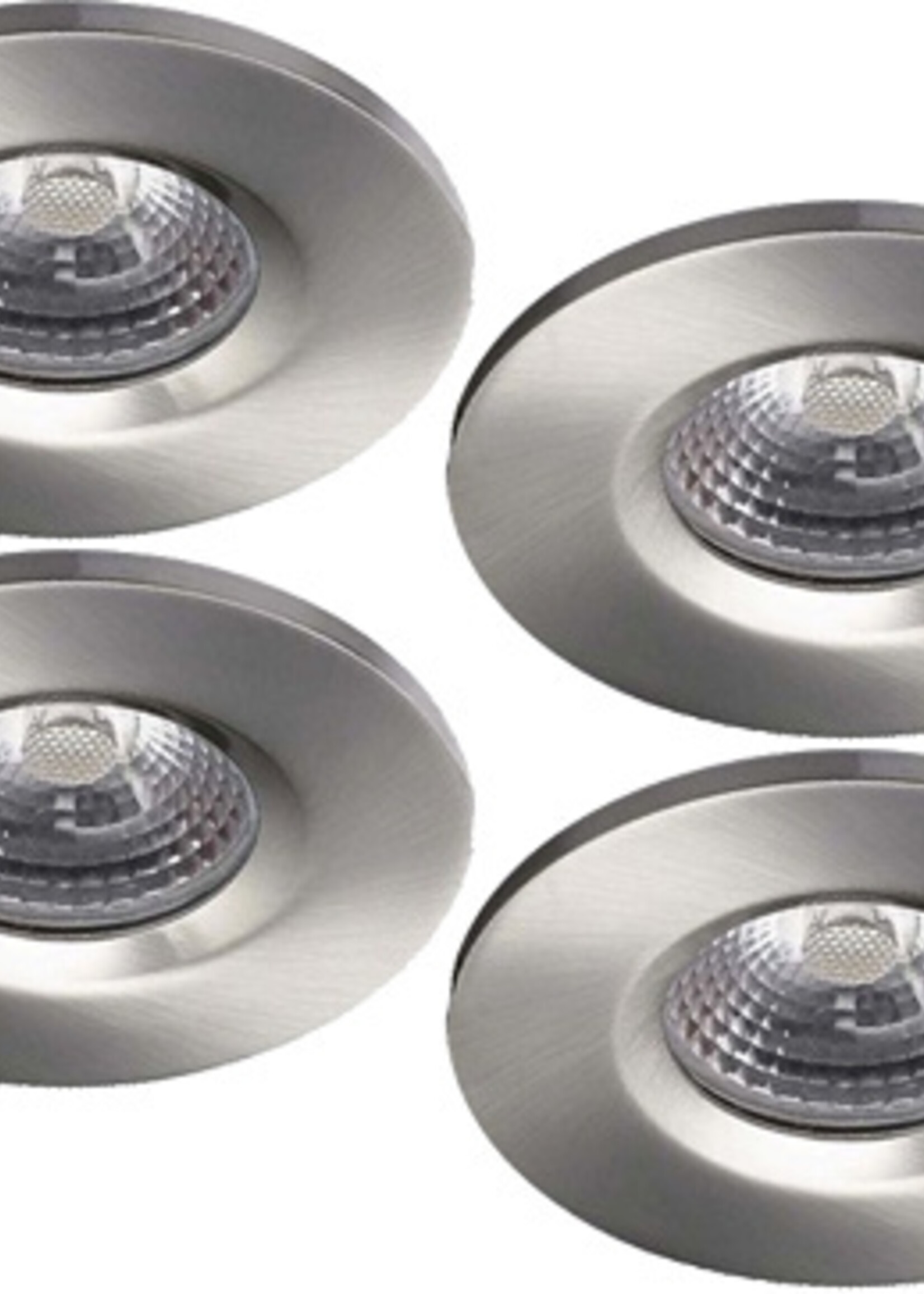 Complete set 4 stuks Badkamer Inbouwspots Kreta 8W, dimbaar (IP65)