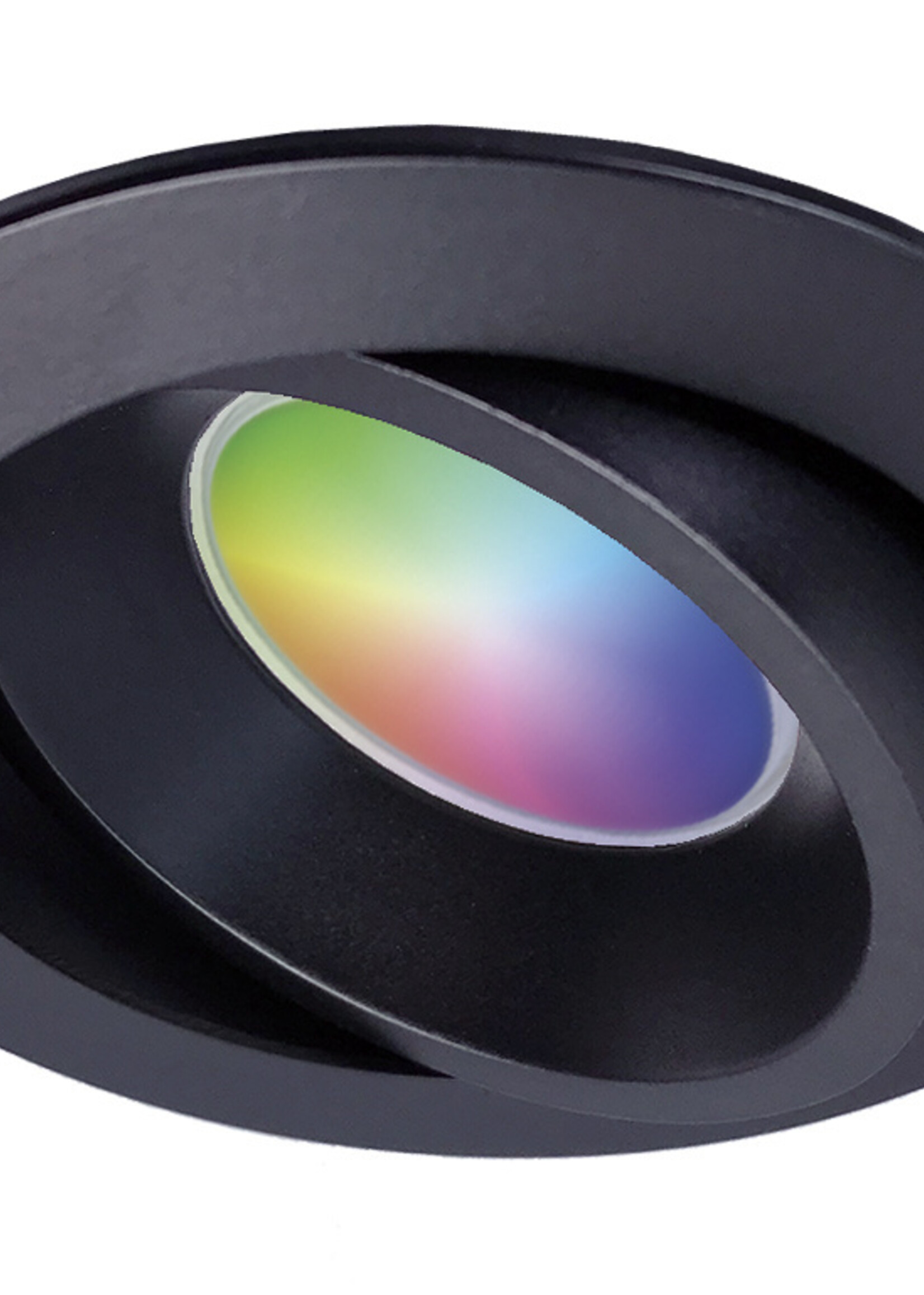 Ansell Set van 4 stuks Zwarte Wifi. RGB en dimtone inbouwspots, 5,5 W. Dimbaar via app of afstandsbediening