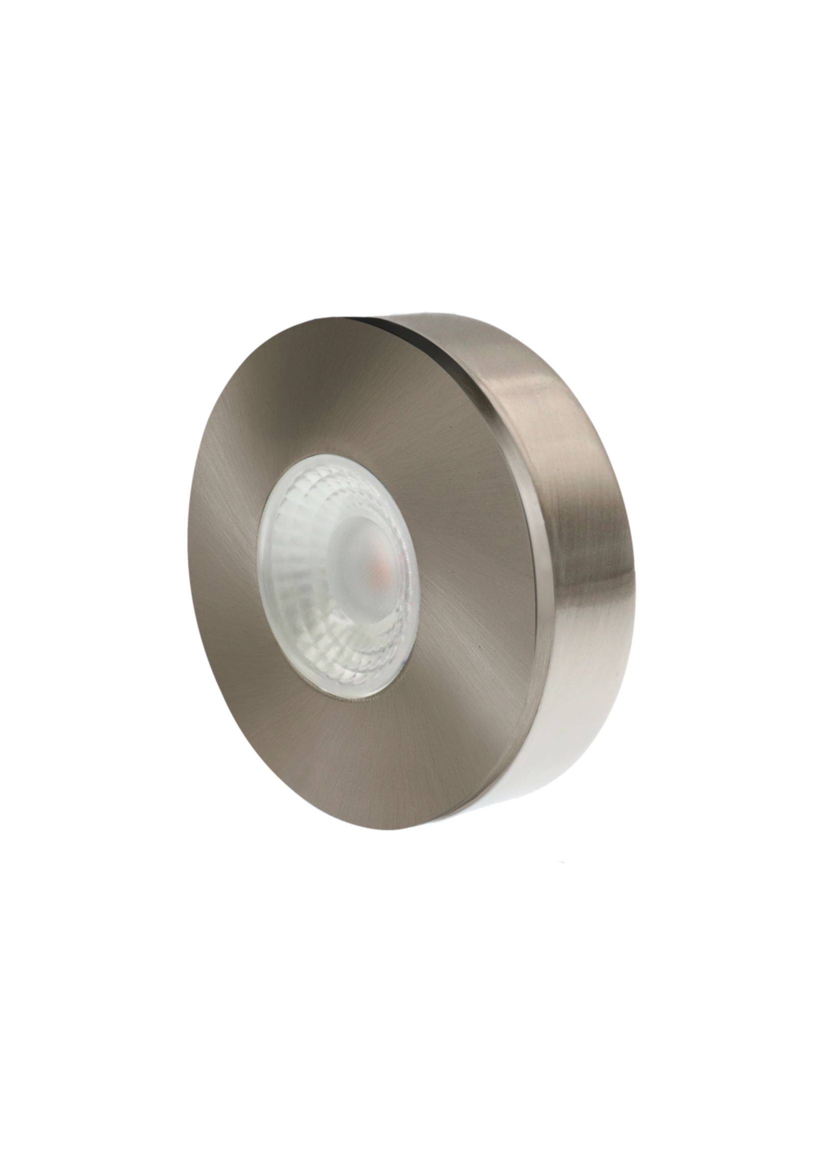 Set van 4 Cabinet Led opbouwspot warm wit, rvs uitvoering IP44 , dimbaar
