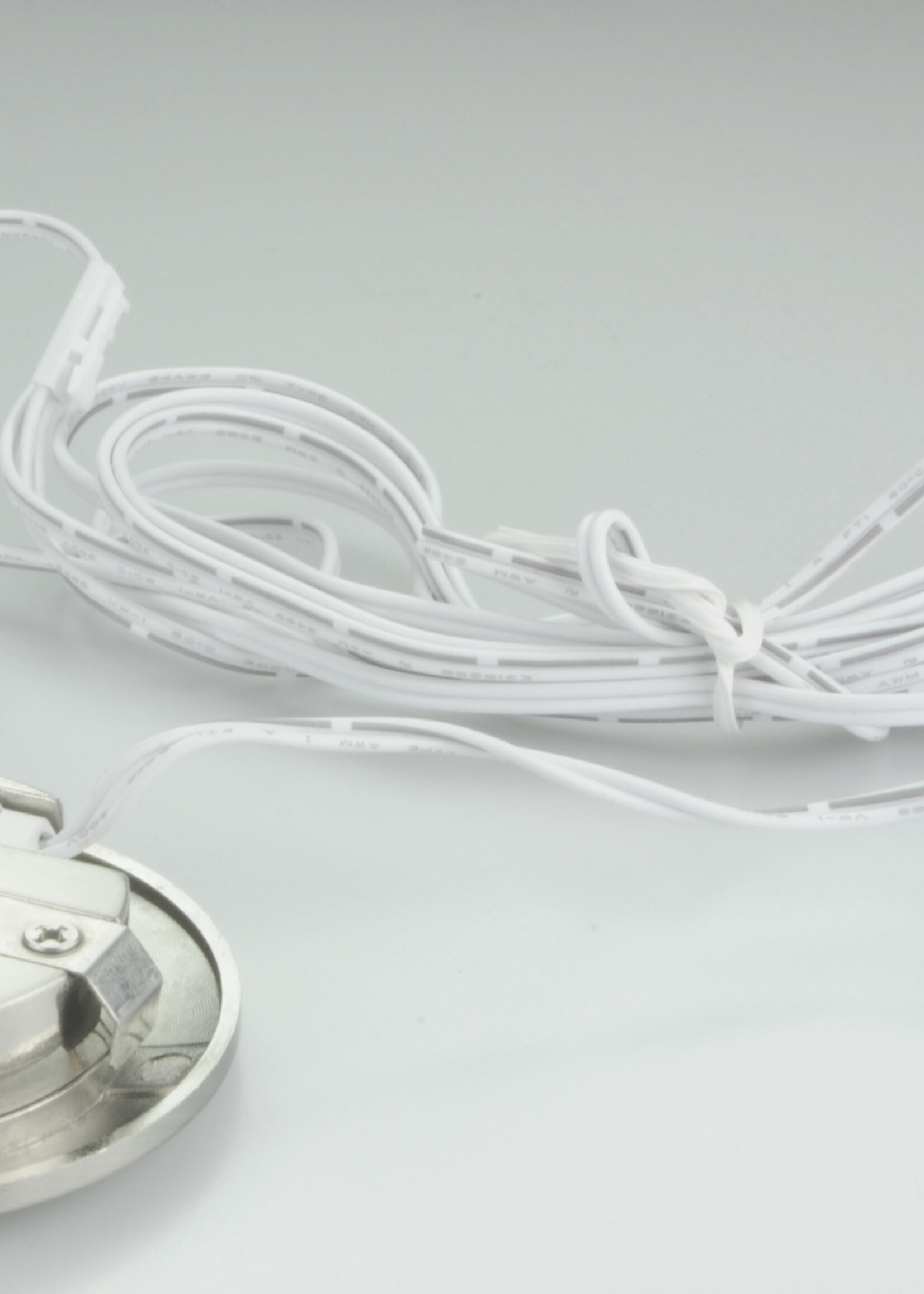 Set van 6 Cabinet Led opbouwspot warm wit, rvs uitvoering IP44 , dimbaar