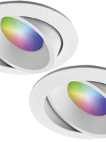 Ansell Set van 2 stuks Smart Inbouwspot - RGB & Dimtone