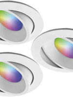 Ansell Set van 3 stuks Smart Inbouwspot - RGB & Dimtone