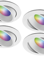 Ansell Set van 4 stuks Smart Inbouwspot - RGB & Dimtone