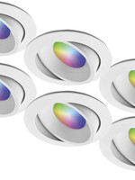 Ansell Set van 6 stuks Smart Inbouwspot - RGB & Dimtone