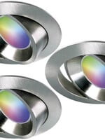 Ansell Set van 3 stuks RVS Wifi. RGB en dimtone spots, 5,5 W