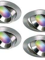 Ansell Set van 4 stuks RVS Wifi. RGB en dimtone spots, 5,5 W