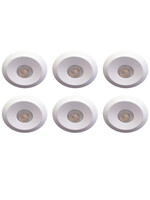 Set van 6 Microledjes Maduro, 1,2 Watt, IP44
