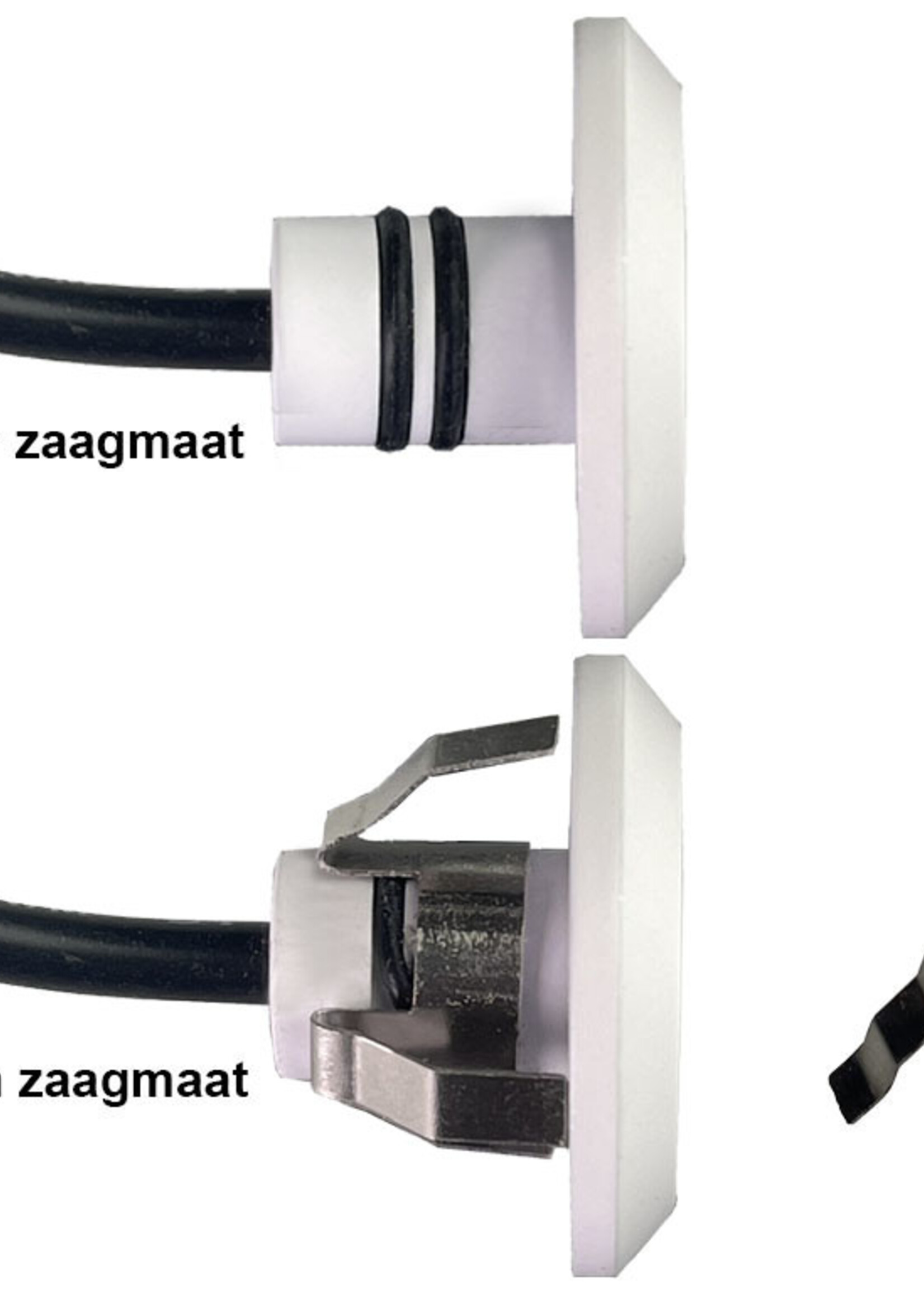 Set van 6 Microledjes Maduro, dimbaar,  1,2 Watt, Witte uitvoering, inclusief trafo/driver IP44