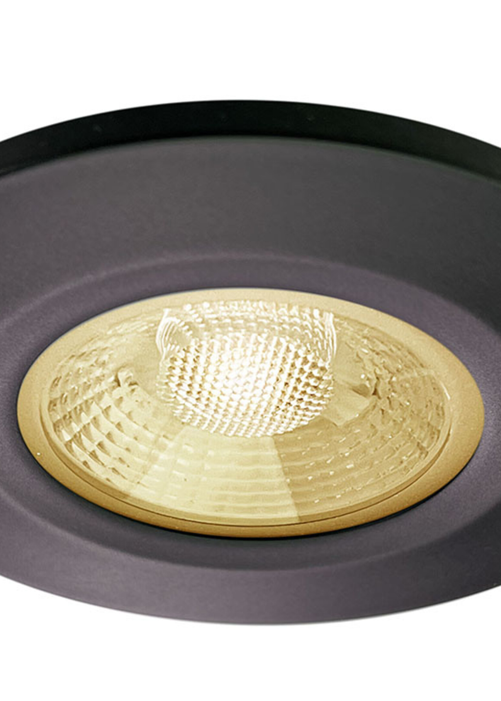 Set van 4 stuks Badkamer LEDspot Veneti√´, IP65 Dimbaar, zwarte uitvoering, Warm wit licht