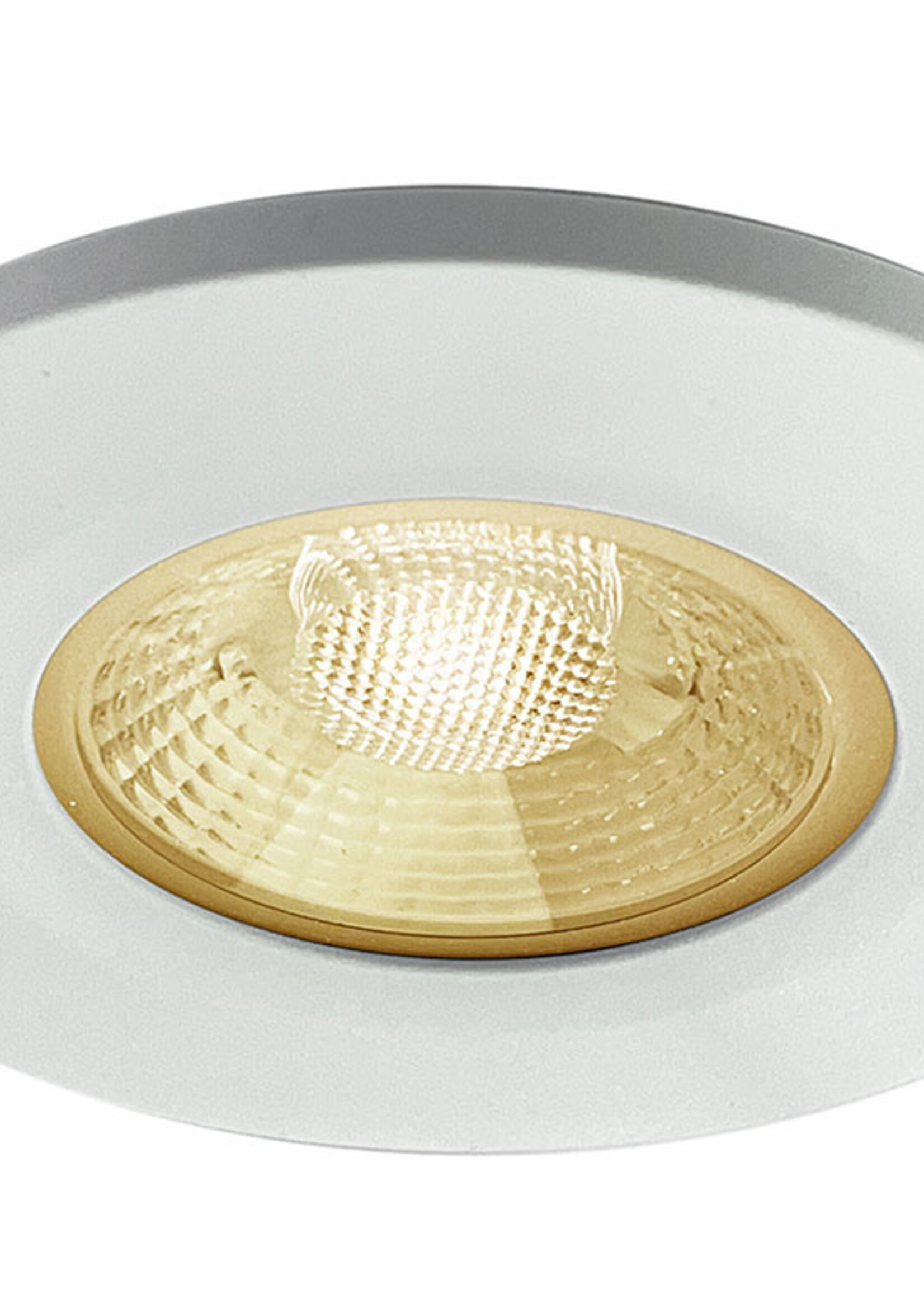 Set van 4 stuks badkamer LEDspot Veneti√´, IP65 Dimbaar, Witte uitvoering, Warm wit licht