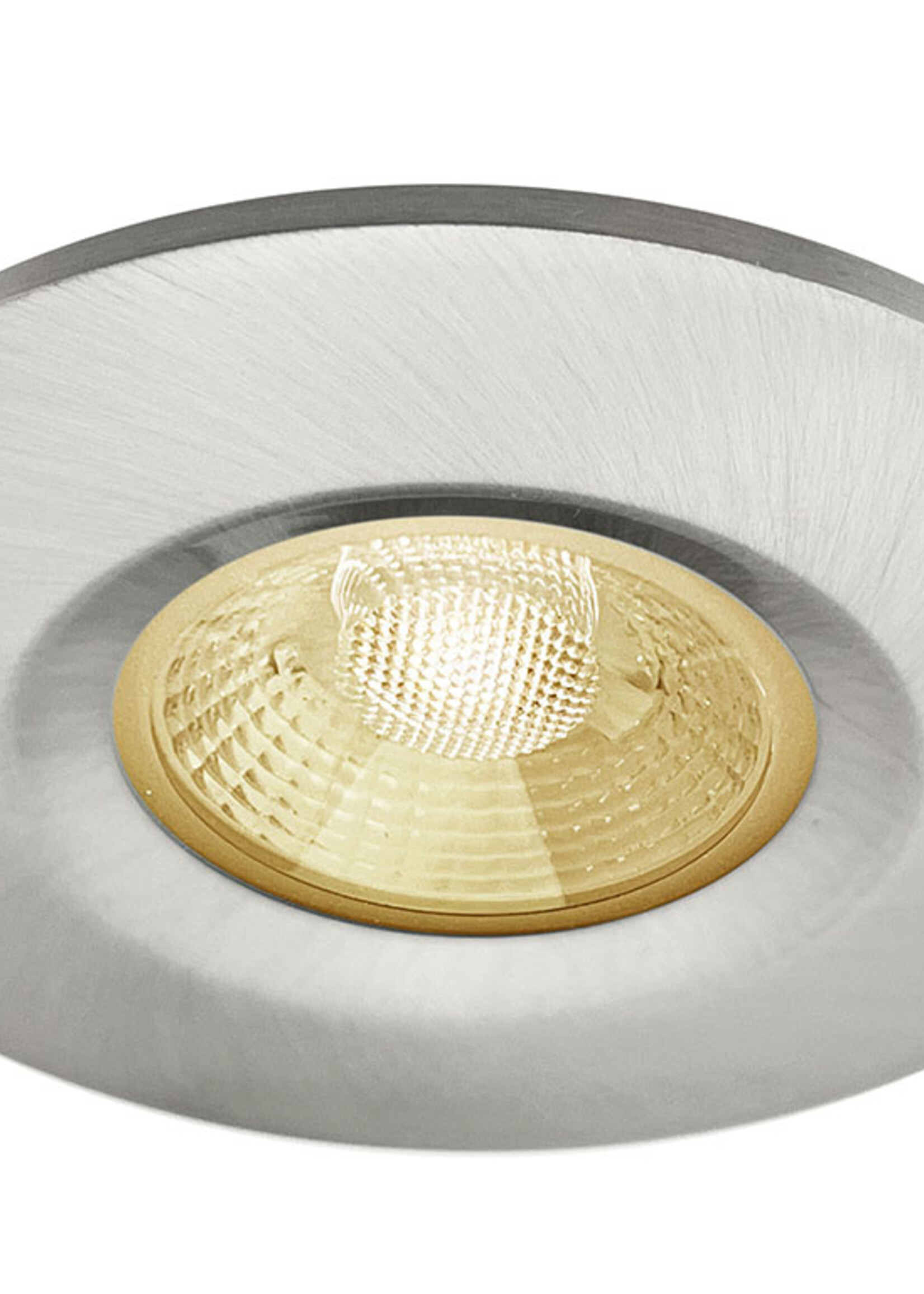 Set van 6 stuks badkamer LEDspot Veneti√´, IP65 Dimbaar, rvs uitvoering, Warm wit licht