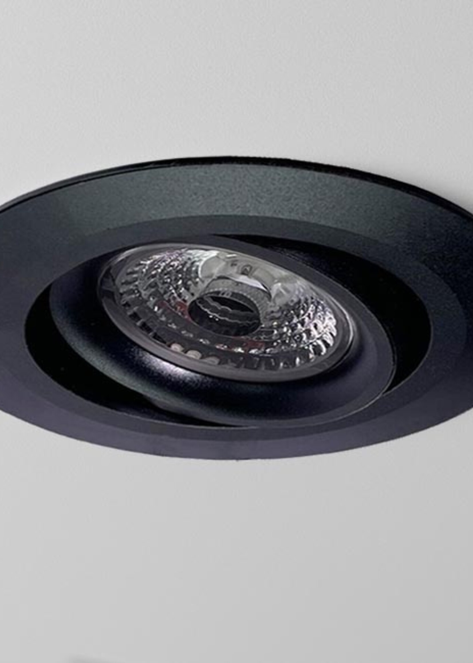 Inbouw LEDspot Parijs, Warm wit licht, dimbaar, 8 Watt, kantelbaar, Zwart