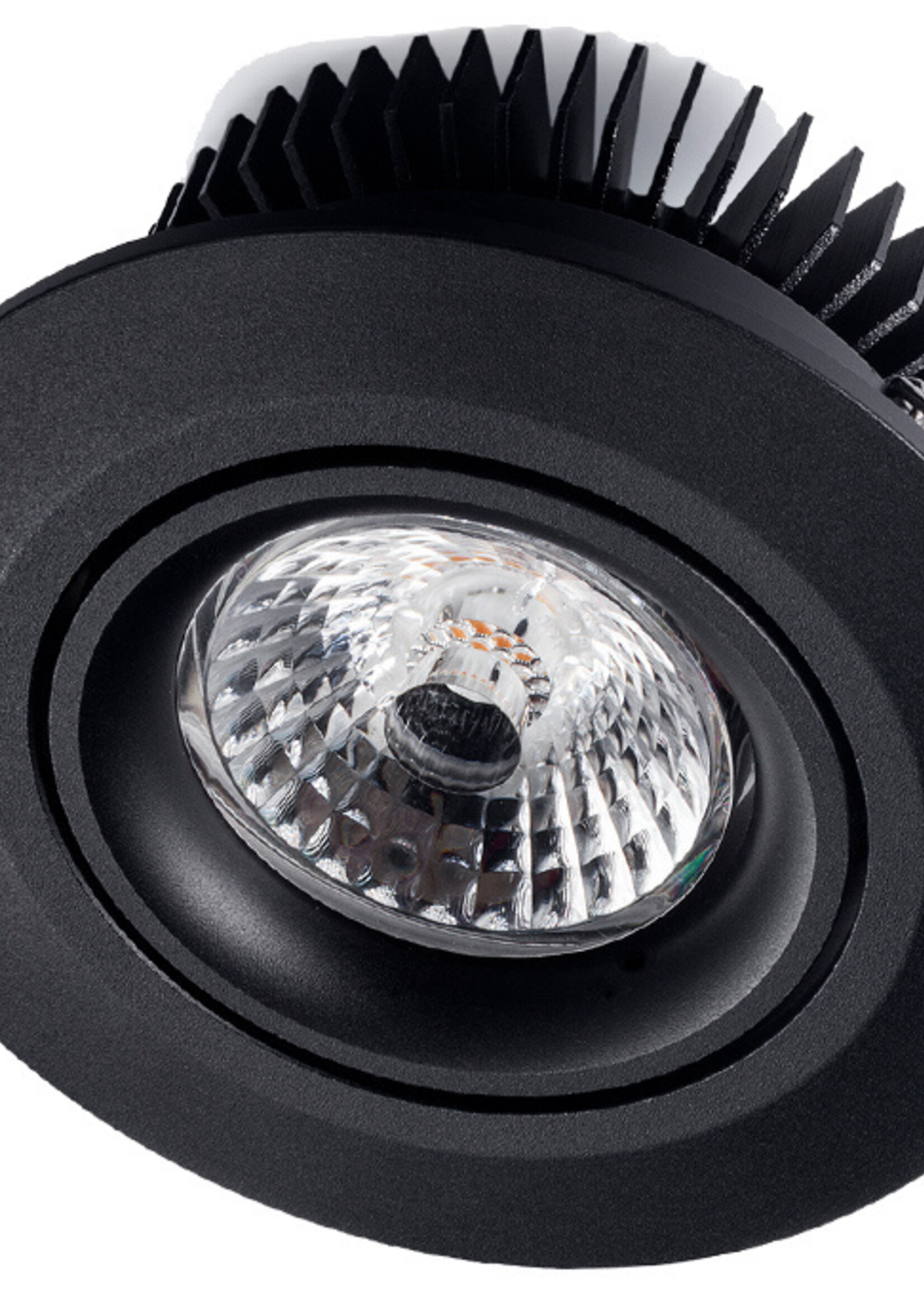 Inbouw LEDspot Parijs, Warm wit licht, dimbaar, 8 Watt, kantelbaar, Zwart